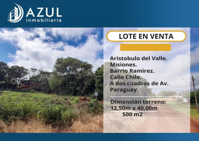 Terreno en Venta en  Aristobulo del Valle, Misiones