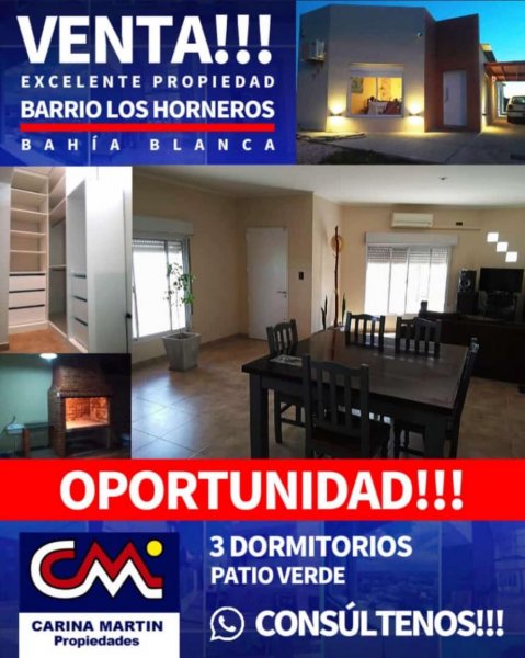 Casa en Venta en Los horneros Bahia Blanca, Buenos Aires