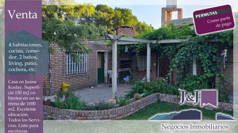 Casa en Venta en  Juana Koslay, San Luis